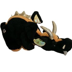 GANZ Webkins Black & Orange Lava Dragon 11" Plush Stuffed Animal Toy